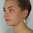 Pez II Hoops Earrings (modeled)